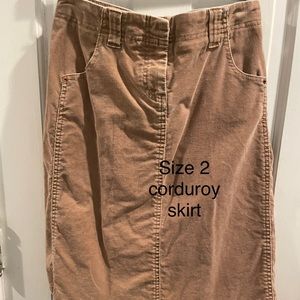 Anthropologie women’s size 2 corduroy Louie skirt